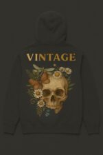 Floral Vintage Skull Hoodies - Image 3