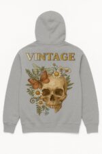Floral Vintage Skull Hoodies